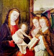 Jan provoost Madonna and Child with two angels oil on canvas